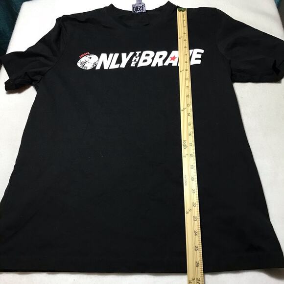 Diesel only the brave black short sleeve tshirt Large soft casual - Picture 7 of 8